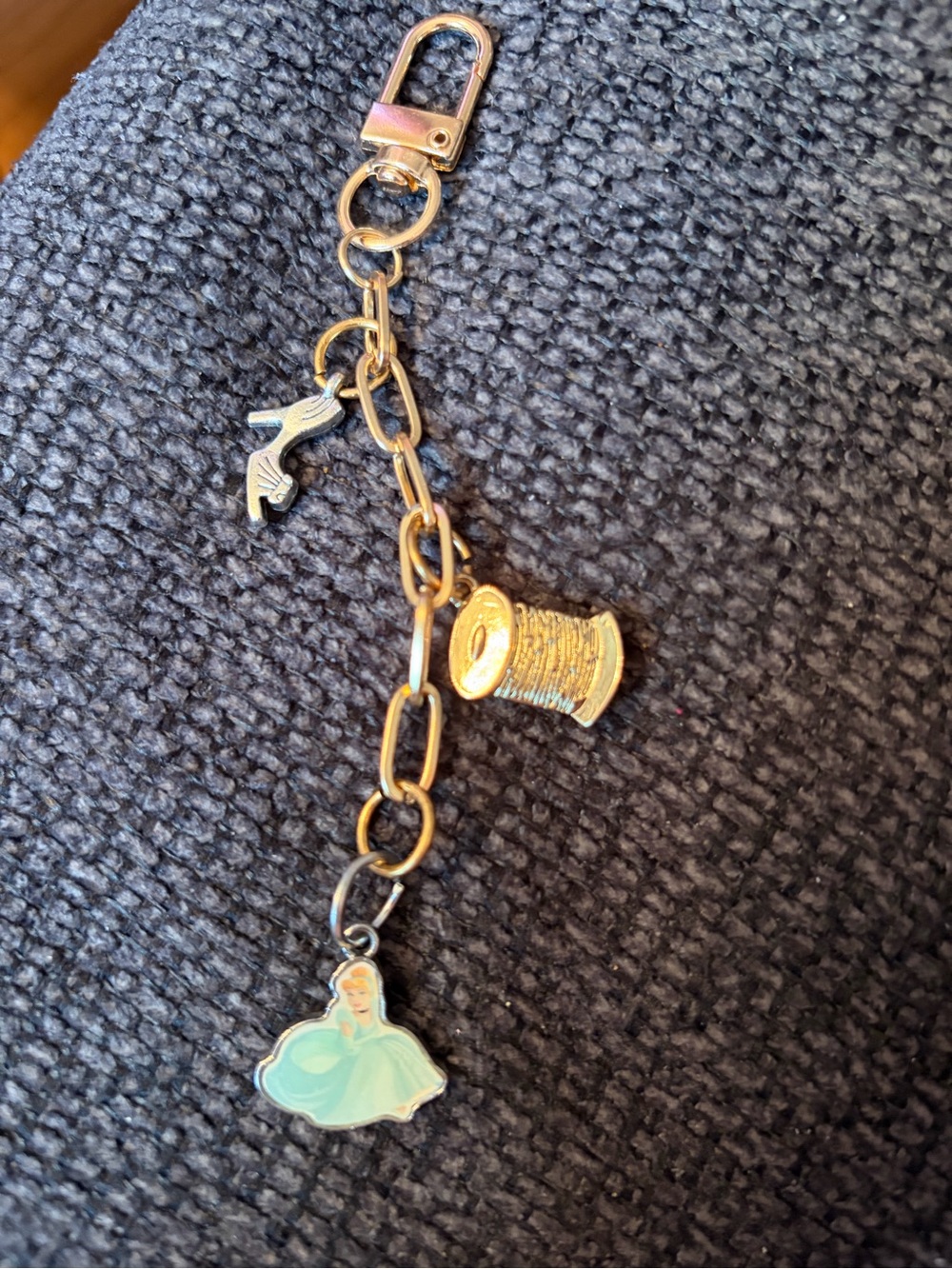 Cinderella bag charm